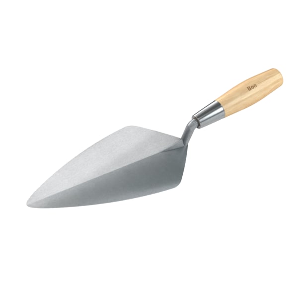 Bon 72-242 Brick Trowel, Carbon Steel Nl 10 1/2" Wood Handle